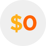No upfront costs